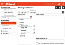 Bobcat Service Analyzer 92.0 Edit Diagnostic Screens with engineering data tree Bobcat Service Analyzer 92.0 Edit Diagnostic Screens with engineering data tree