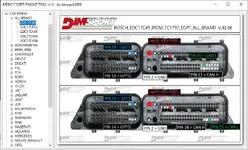 EDC17C49 connector overlay with CAN H L GPT and 12V GND pins highlighted EDC17C49 connector overlay with CAN H L GPT and 12V GND pins highlighted