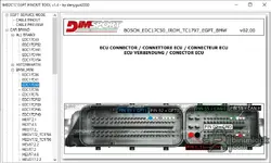 EDC17C50 BMW MINI connector diagram with GPT0 GPT1 CAN and power pins