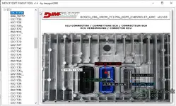 E86 TC1796 ECU pinout with J1 J2 J3 connectors and GPT mapping