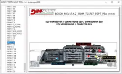 MEV17.4.2 PSA connector with 12V GND CAN and GPT pins MEV17.4.2 PSA connector with 12V GND CAN and GPT pins