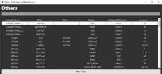 Others view in PCM Helper v1.x including Marelli Valeo Sagem and Getrag