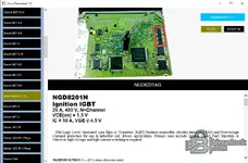 ECUs Datasheet v2.0 NGD8201N ignition IGBT page with ECU callout