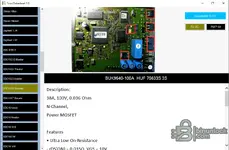 ECUs Datasheet v2.0 EDC15C6 Sprinter board with highlighted MOSFETs