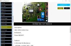 ECUs Datasheet v2.0 EDC15C6 Sprinter board with highlighted MOSFETs