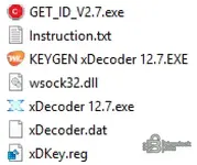 xDecoder v12.7 package contents with main exe dll and data files