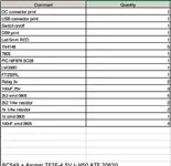 IAW59F Decoding Tool v1.0 components list with quantities and values