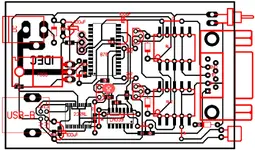IAW59F Decoding Tool v1.0 annotated PCB layout showing FT232RL and PIC16F876