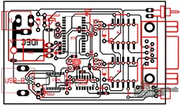 IAW59F Decoding Tool v1.0 annotated PCB layout showing FT232RL and PIC16F876