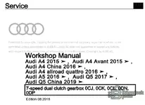 Audi 7-Speed DSG Workshop Manual — 0CJ 0CK 0CL 0DN 0DP