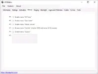 VDOEditor v1.0.3.6 Menus tab enabling Oil Temp, Refuel Volume and Comfort features VDOEditor v1.0.3.6 Menus tab enabling Oil Temp, Refuel Volume and Comfort features