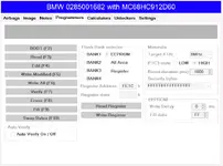 Programmers panel with boot read write verify bank selector and MC68HC912D60 options Programmers panel with boot read write verify bank selector and MC68HC912D60 options