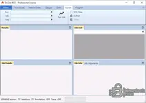 B022 build 105 expert mode showing job list, arguments, results, and authentication controls