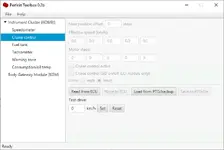 Cruise control options and test-drive input for KOMBI in Perfekt Toolbox 0.2b. Cruise control options and test-drive input for KOMBI in Perfekt Toolbox 0.2b.
