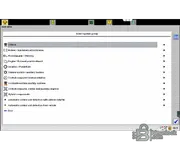 System group selection in MAN Cats II v12–v14.01 for engine, brakes, gearbox, and comfort modules