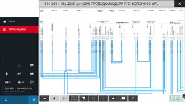 PIWIS v42.950 911 wiring diagram view with zoom, filter and print controls PIWIS v42.950 911 wiring diagram view with zoom, filter and print controls