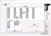 Mask-set selection window listing HC9S12/HC908 devices (e.g., 0K50E, 2K79X, 0L15Y, 1L15Y). Mask-set selection window listing HC9S12/HC908 devices (e.g., 0K50E, 2K79X, 0L15Y, 1L15Y).