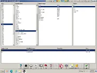 Autodata v3.45 car selection by year, manufacturer, model range, and engine