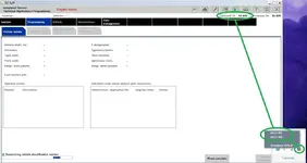 BMW ISTA-P expert mode programming screen with KL15 ignition on off tray icon from ISTA-P Loader ICOM emulator for BMW MINI coding and programming.
