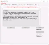 AlfaOBD 2.1.4.0 active diagnostic tab listing service procedures and actuator tests for supported FCA vehicles.