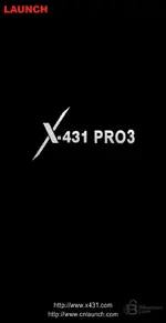 Launch X431 PRO3 LINK V7.05.022 splash screen for Thinkdiag 2 and Ediag Plus Android OBD2 diagnostics.