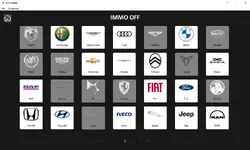 ECUMaster v1.0.0 IMMO OFF menu covering Alfa Romeo, Audi, BMW, Fiat, Ford and additional ECU families. ECUMaster v1.0.0 IMMO OFF menu covering Alfa Romeo, Audi, BMW, Fiat, Ford and additional ECU families.
