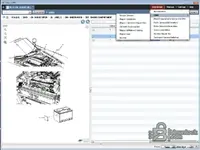 Chrysler EPC5 2020-09 engine compartment label diagram with VIN based parts lookup and callouts.