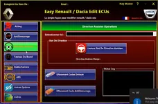 Easy Renault 6.1.4 direction assistée screen for electric power steering status reading fault erase and assistance reset. Easy Renault 6.1.4 direction assistée screen for electric power steering status reading fault erase and assistance reset.