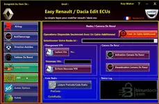 Easy Renault 6.1.4 ABS operations panel allowing activation or deactivation of hill start assist and emergency brake assistance on supported cars.