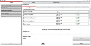 Registration status panel in Wurth WoW 5.00.12 with Guided Diagnostic, Technical Data and Aircon modules shown as activated. Registration status panel in Wurth WoW 5.00.12 with Guided Diagnostic, Technical Data and Aircon modules shown as activated.