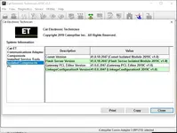 Cat Electronic Technician 2019C v1.0 isolated components screen with flash server gateway editor and linkage configuration versions. Cat Electronic Technician 2019C v1.0 isolated components screen with flash server gateway editor and linkage configuration versions.