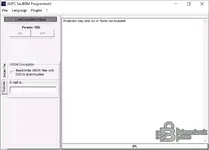 MPC 5xx BDM Programmer options screen in the EDC16 OBD BDM v1.1 package with XROM encryption settings for EDC16.