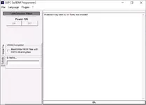 MPC 5xx BDM Programmer options screen in the EDC16 OBD BDM v1.1 package with XROM encryption settings for EDC16.