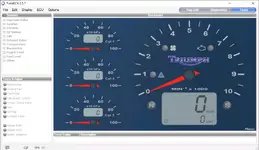 Version 2.5.7 TuneECU tests panel running actuator checks on Triumph motorcycle components such as fan, fuel pump and idle control. Version 2.5.7 TuneECU tests panel running actuator checks on Triumph motorcycle components such as fan, fuel pump and idle control.