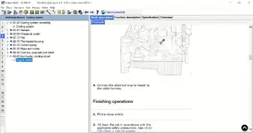 Scania Multi 25.50.0.0 06.2025 cooling system workshop procedure showing engine heater instructions and finishing operations. Scania Multi 25.50.0.0 06.2025 cooling system workshop procedure showing engine heater instructions and finishing operations.