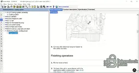Scania Multi 25.50.0.0 06.2025 cooling system workshop procedure showing engine heater instructions and finishing operations.