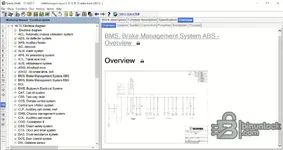 Scania Multi 25.50.0.0 06.2025 electrical system overview with BMS brake management ABS wiring diagram and component list.