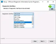 ODIS Engineering 19.0.0 installer package list with OffboardDiagSetup, PostSetup, and engineering projects archive for VAG diagnostics.