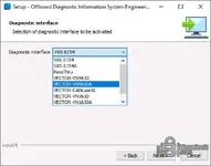 ODIS Engineering 19.0.0 installer package list with OffboardDiagSetup, PostSetup, and engineering projects archive for VAG diagnostics.