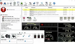 Bendix ACom PRO Diagnostics 2023 v1 DTC list view for Bendix ABS and stability systems with guided troubleshooting and report tools.
