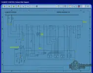 Climate control system wiring diagram schematic in the Volvo truck electrical wiring documentation viewer for 2018.