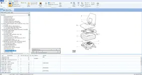 PROSIS v4.6.9.0 driver seat suspension breakdown with components and remarks