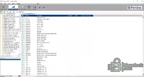Perkins SPI2 2018A catalogue of parts view with part numbers and descriptions for accurate Perkins engine parts ordering.