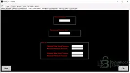TunerCalc Load Conversion screen showing boost pressure results (mbar/PSI absolute vs manifold)