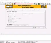 Bell CANCOMM 5.07.0 MDU2 EOL options screen for configuring machine features and production options on supported systems.