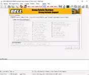 Bell CANCOMM 5.07.0 CDU EOL parameter page for options and limits review during controlled configuration tasks.