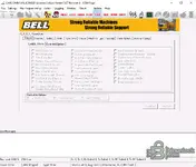 Bell CANCOMM 5.07.0 CDU EOL parameter page for options and limits review during controlled configuration tasks.