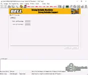 Bell CANCOMM 5.07.0 OBW settings screen with percentage threshold fields for indicator status configuration.