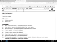 CLAAS WebTIC Offline PDF repair manual page view and table of contents