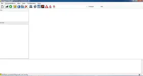 RenOLink 1.99 main screen showing interface connected status and diagnostic session controls. RenOLink 1.99 main screen showing interface connected status and diagnostic session controls.